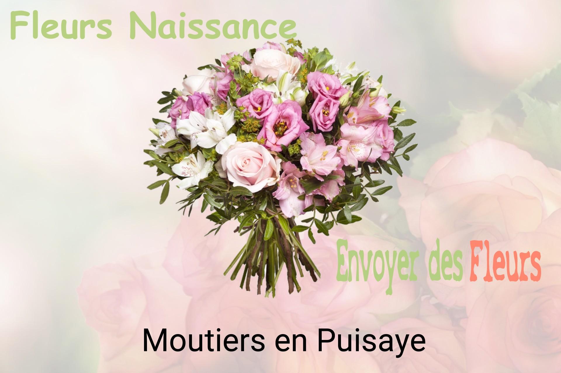 Bouquet de fleurs de naissance livré à Moutiers-en-Puisaye